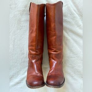 The Frye Company Melissa Button 2 - Mahogany Color Extended Calf Boots